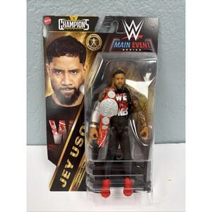WWE Main Event Series *Champions* JEY USO 7" Figure (2024, Mattel) #JDK43